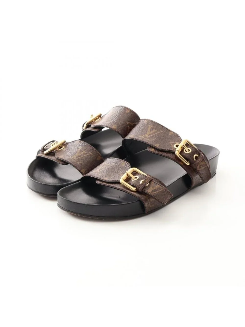 Louis Vuitton Mules Bondia Line Monogram Canvas Leather